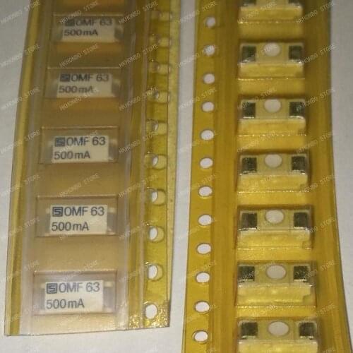 New SMD Fuse 63V OMF63 500MA 1A 1.25A 2A 3.15A 4A 5A 6.3A
