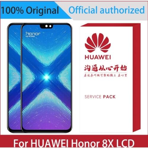 Original 6.5'' Display For Huawei Honor 8X LCD JSN-L21 JSN-L42 Touch Screen Digitizer Assembly Repair Replacement With Frame