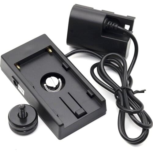 Battery Power F970 NP-F Series Supply Plate Mount System Full-Decoding Dummy Battery for Canon LP-E6 DC Battery