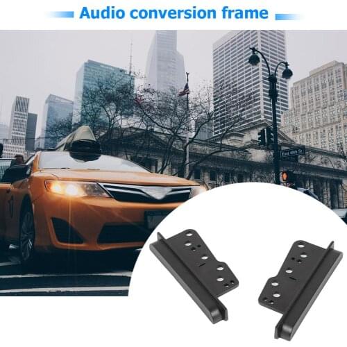 Durable Car Dash Stereo Radio Audio DVD Player Left Right Frames ABS Plastic Pure Color Simple for Sequoia 2003-2007