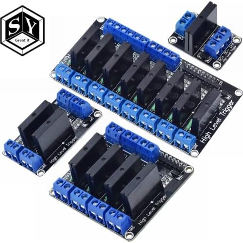 5V Relay 1 2 4 8 Channel OMRON SSR High Low Level Solid State Relay Module 250V 2A AVR DSP G3MB-202P Relay For Arduino