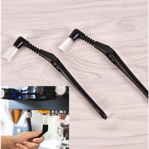 1PC 17cm Handle Natural Bristles Dusting Espresso Brush Coffee Grinder Machine Cleaning Brush for Barista Kitchen Appliances
