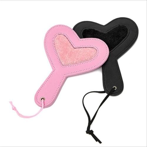 BDSM sexy Whip Flogger heart Sex Flirting Toys thick fancy Leather Spanking Paddle Fetish Sex Adults games product S0238
