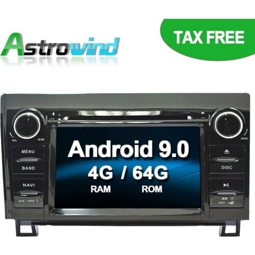 64G ROM No Tax Android 9.0 GPS Navigation System DVD Player Stereo Media Auto Radio For Toyota Crown Previa Tundra Sequoia