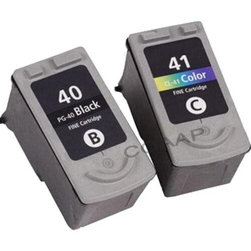 2x PG-40 CL-41 Compatible Ink Cartridge For Canon Pixma MP140 MP150 MP160 MP180 MP190 MP210 MP220 MP450 MP470 printer