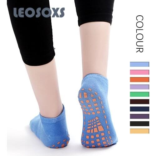 LEOSOXS Sports Socks Women Trampoline Socks Cotton Children Floor Socks Books Parent Child Non Slip Socks Yoga Socks Men