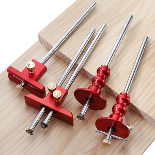 0-130mm/170mm Woodworking Scribe with Blade High-Precision Marking Gauge for Parallel Line Scribing Measuring Tools