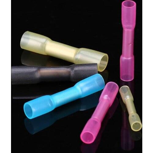 10/20/50pcs Electrical Terminals wire Heat Shrink tube hose Connector Insulated Waterproof Crimp Seal Butt Connect Connect p1