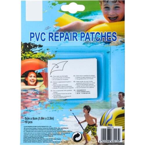 10pcs/set Swimming Float Repair Patch Kit Adhesive for Inflatable Toy Pools Air Bed Dinghies PVC Patch Repair Tools Accessories