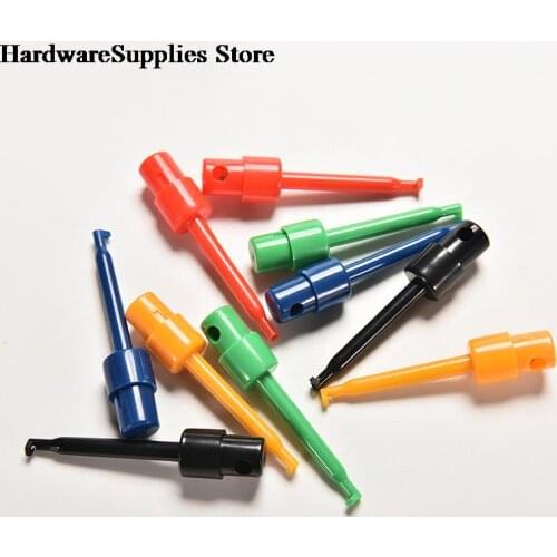 10PCS 5.6cm Grabbers Test Probe for Multimeter SMT/SMD Lead Wire Kit Test Hook Clip
