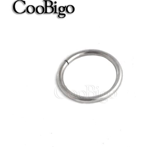 12pcs 3/4"(20mm) Non Welded Metal Plated O Ring Silver for Backpack Pets Collar Harness KeyChain Rings Bag DIY Parts Accessories