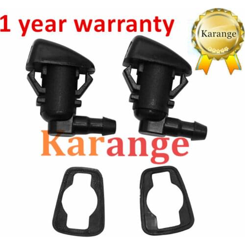 2X Windshied Wiper Washer Spray Nozzle Replacement For Jeep Grand Cherokee 2005 2006 2007 2008 2009-2018 68260443AA 55372143AB