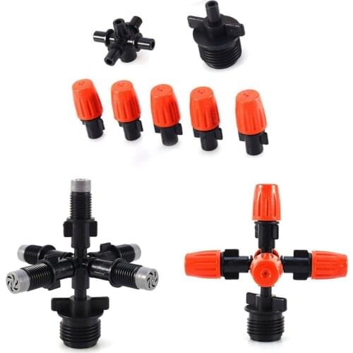 360 Graden Gazon DN15 Irrigatie Draaibaar Water Sprinkler Hoofd 5-Head Sprinkler Irrigatie Mist Fog Nozzle Spray Voor Yard tuin