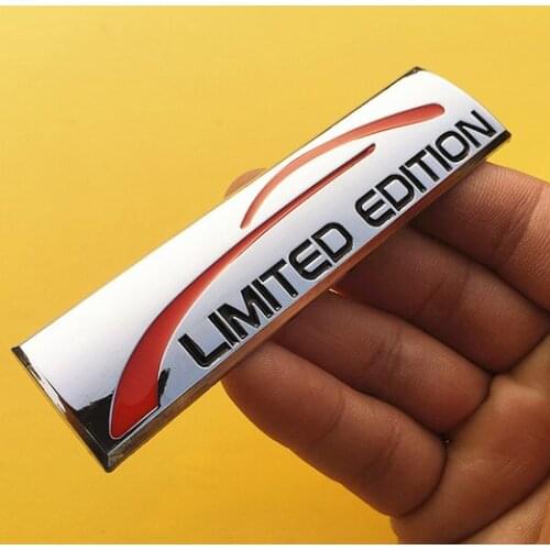 3D Silver Metal Limited Edition Custom Auto Fender Emblem Trunk Sport Badge Decal Sticker Car Accessories