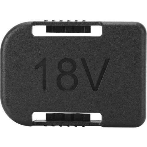 5PCS 18V Lithium Battery Dual Purpose Dustproof Cover Battery Holder Slot Shelf for Makita/Bosch Black