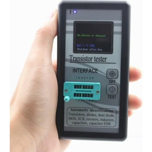 Automatic Transistor Tester Multifunction Identified Resistor Inductor Capacitor ESR Meter Checker Detector M328