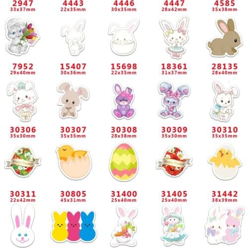 Free shipping 30 pcs easter day cartoon character planar resin PR 2947