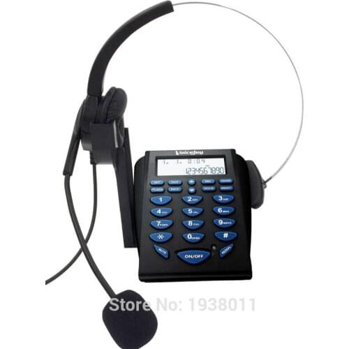 Free Shipping Telephone with RJ9 headset call center phone office Headphones System dial pad phone and RJ9 plug headset