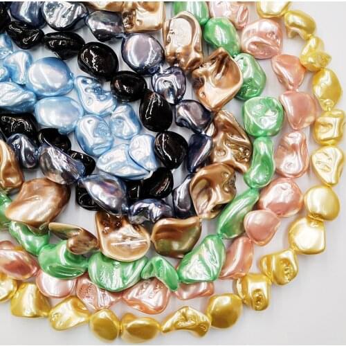 Natural Colorful Shell Beaded 12~26mm Irregularfor Loose Beads Charms Women Jewelry Making DIY Bracelet Necklace Accessories