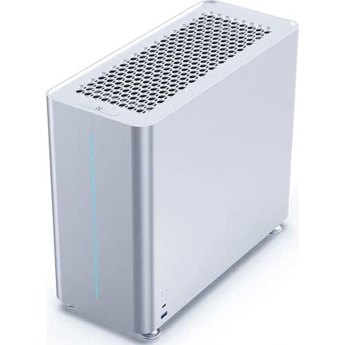 C6 MATX Computer Case Aluminum Alloy Chassis 280 Water-cooled in-line Graphics Card ATX/SFX Power Supply with Type-C