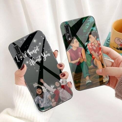 The Series I Told Sunset About You BKPP Phone Case Tempered Glass For Huawei P30 P20 P10 lite honor 7A 8X 9 10 mate 20 Pro