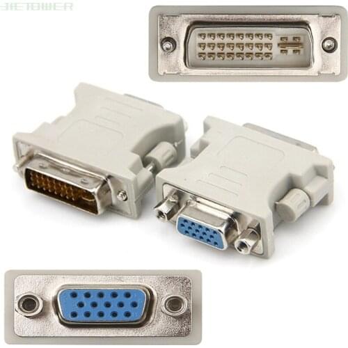 DVI24+5 to VGA adapter dual monitor connector VGA to DVI Converter Adapter adaptor connector 300pcs/lot