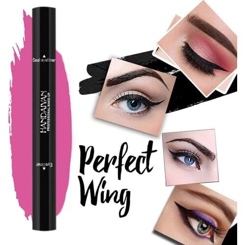 Double-Headed Eyeliner Stamp Waterproof Long-Lasting Eyeliner Pen Cat Eye Liquid Eyeliner Pen Eye Makeup