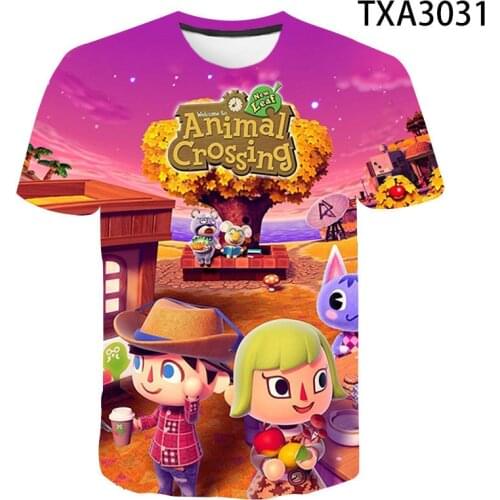 Summer Crossing 3D T shirt Men Women Children Casual Fashion Streetwear Boy Girl Kids Cartoon Anime Printed T-shirt Cool Tops