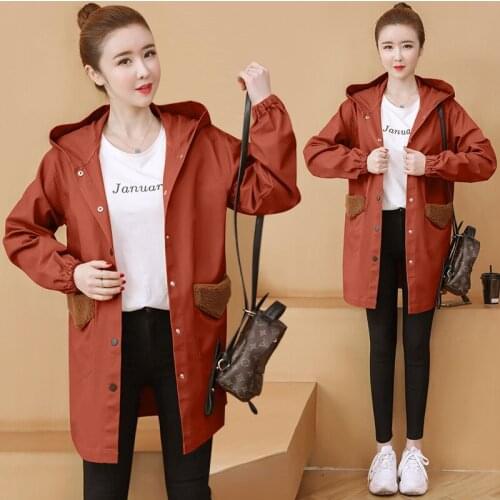 Hodisytian 2020 Fashion Jacket For Women Hooded Casual Jacket Coat Bomber Outerwear Casaco Female Jaqueta Mujer Plus Size
