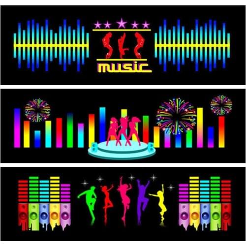 KAWOSEN Voice Contral Car LED Light Rank Control Car Light Interior Accessories Decoration 12V For Car Sedan VCCL01