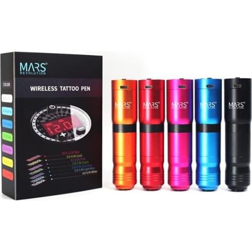 New Wireless Battery RCA Tattoo pen Machine rotary tattoo gun LCD Power Professional Makeup Tattoo Equipment