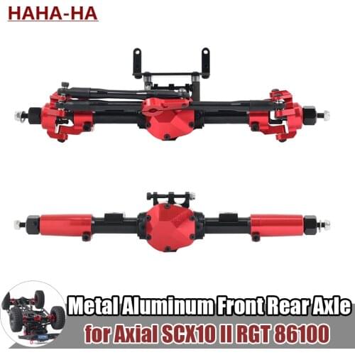 1/10 CNC Metal Aluminum Front Rear Axle for RC Crawler Car Axial SCX10 II 90046 90047 RGT 86100