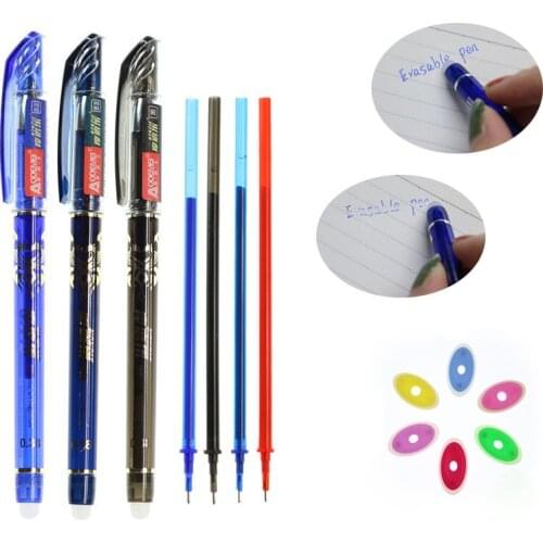 Multicolor Rewritable Office Magic Erasable Refill 0.5mm Blue Black Ink Blue Ink School Learning Stationery Writing Tools Gifts