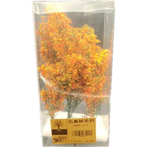 Simulation Model Trees Vegetation Plastic Scenery Railroad Park Decoration Building for Diorama Wargame