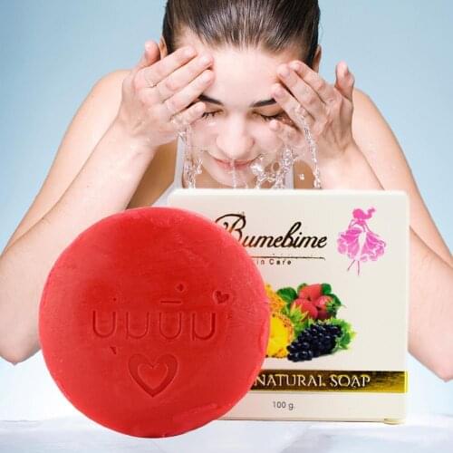 100g Instant Whitening Soap Handmade Soap Body Skin Soap Oil Bath Fruit Whitening Essential F6Q1