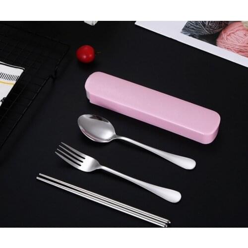 Portable Tableware Bag Cutlery Bag Dinner Set Dinnerware Picnic Storage Box Fork Spoon Bag Travel Packaging Sets for Kid School