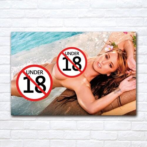 Sexy Model Hot Beauty Poster and Print Canvas Cloth Fabric Painting For Living Room Porch Home Decoration Wall Art Mural