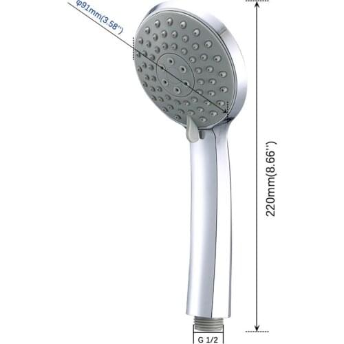 SHUIELIN High Pressure Water Saving Hand Shower Multi Functions ABS Plastic Bathroom Shower Head Bathroom Shower Fixture