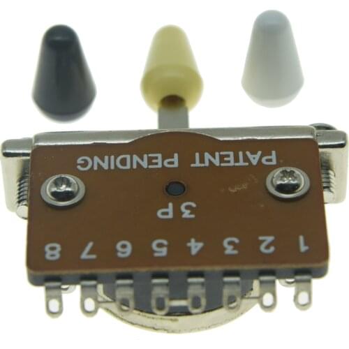 KAISH Heavy Duty 3 Way Guitar Pickup Lever Switch Pickup Selector Switch for Strat Tele 4 Tips Available