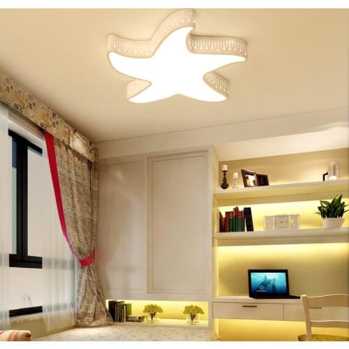 Bedroom lights warm starfish LED Ceiling Lights cartoon children room lights men girls restaurants ZL78