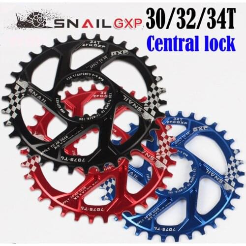Ultra Light Cental Lock 30T 32T 34T A7075 Aluminum Alloy BMX Chainring Folding Bicycle Chainwheel Bike Crankset for Gxp Crankset