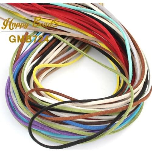 5m/lot 10Colors Faux Suede Cord Korean Velvet Rope Thread String Cords Fit Craft Necklace Bracelet For Jewelry Making Findings