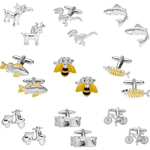 Memolissa Classic Vehicle/Animal Design Cufflinks Fashion Mens Shirt Cufflinks High End Wedding Cufflinks for Men Jewerly