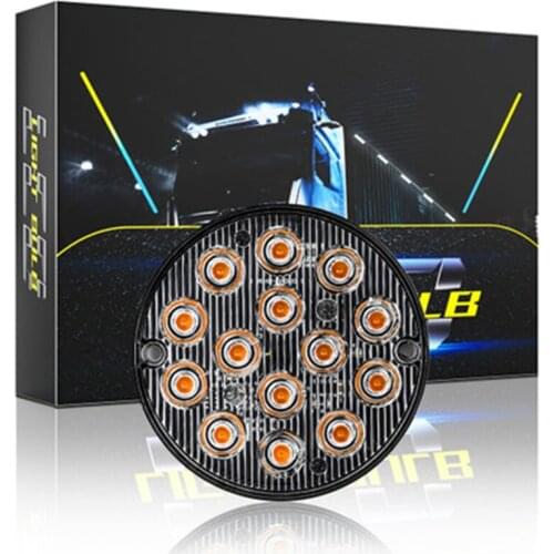 1PCS Car External Lights Ultra-thin Round LED12V/24V 42W Auto Bus Truck Lorry Side Marker Indicator Light Trailer Warning Lamp