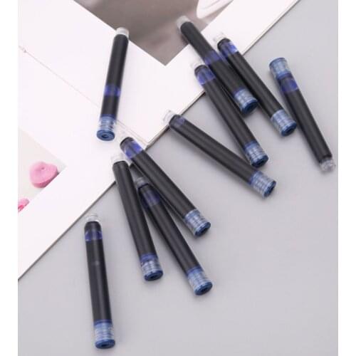 100pcs Jinhao Universal Erasable Blue Fountain Pen Ink Sac Cartridges 3.4mm Refills School Office Stationery L4MD