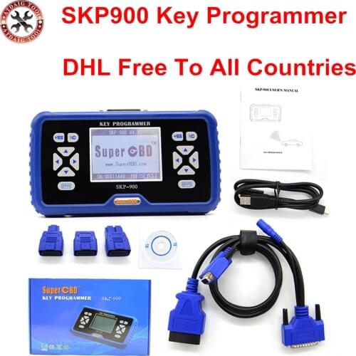 2018 Newest SuperOBD SKP-900 Hand-held OBD2 Auto Key Programmer for Almost All Cars SKP900 key programmer DHL Free Shipping