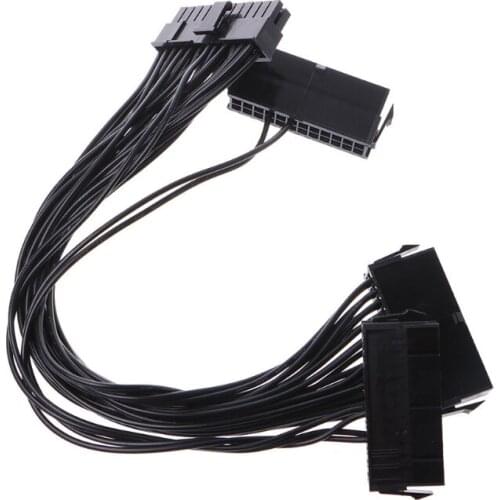 24Pin 20+4P 3-Way multiple PSU A TX Power Supply Adapter Cable For Mining miner