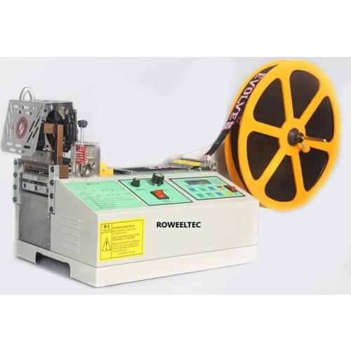 Automatic Hot and Cold Cloth Belt Cutting Machine,Masks Cloth Ear Band,Webbing Protective Goggles Elastic Belt Cutting 988T H