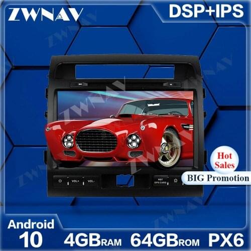 PX6 4+64G Android 10.0 Car Multimedia Player For Toyota Land Cruiser 2008-2012 Navi Radio navi stereo IPS Touch screen head unit