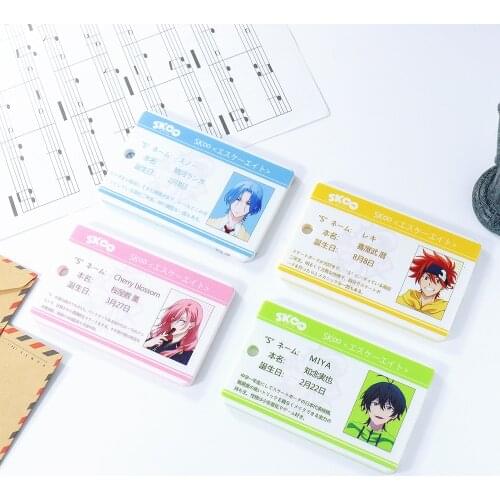 SK8 The Infinity Card Case Cosplay Anime Reki Langa Miya Cherry Blossom Cards Covers Kawaii Costumes Accessories